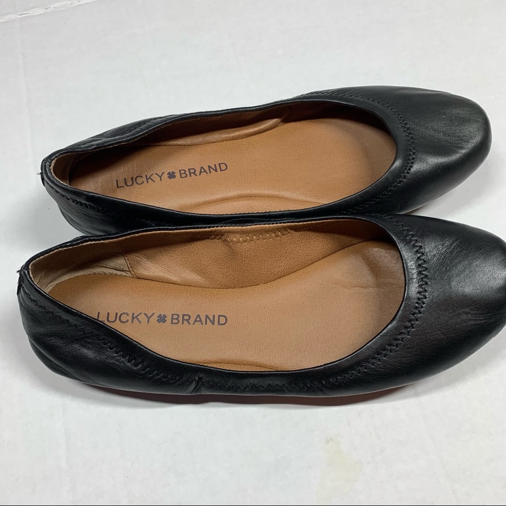 Lucky Brand ballerina flats black size 7